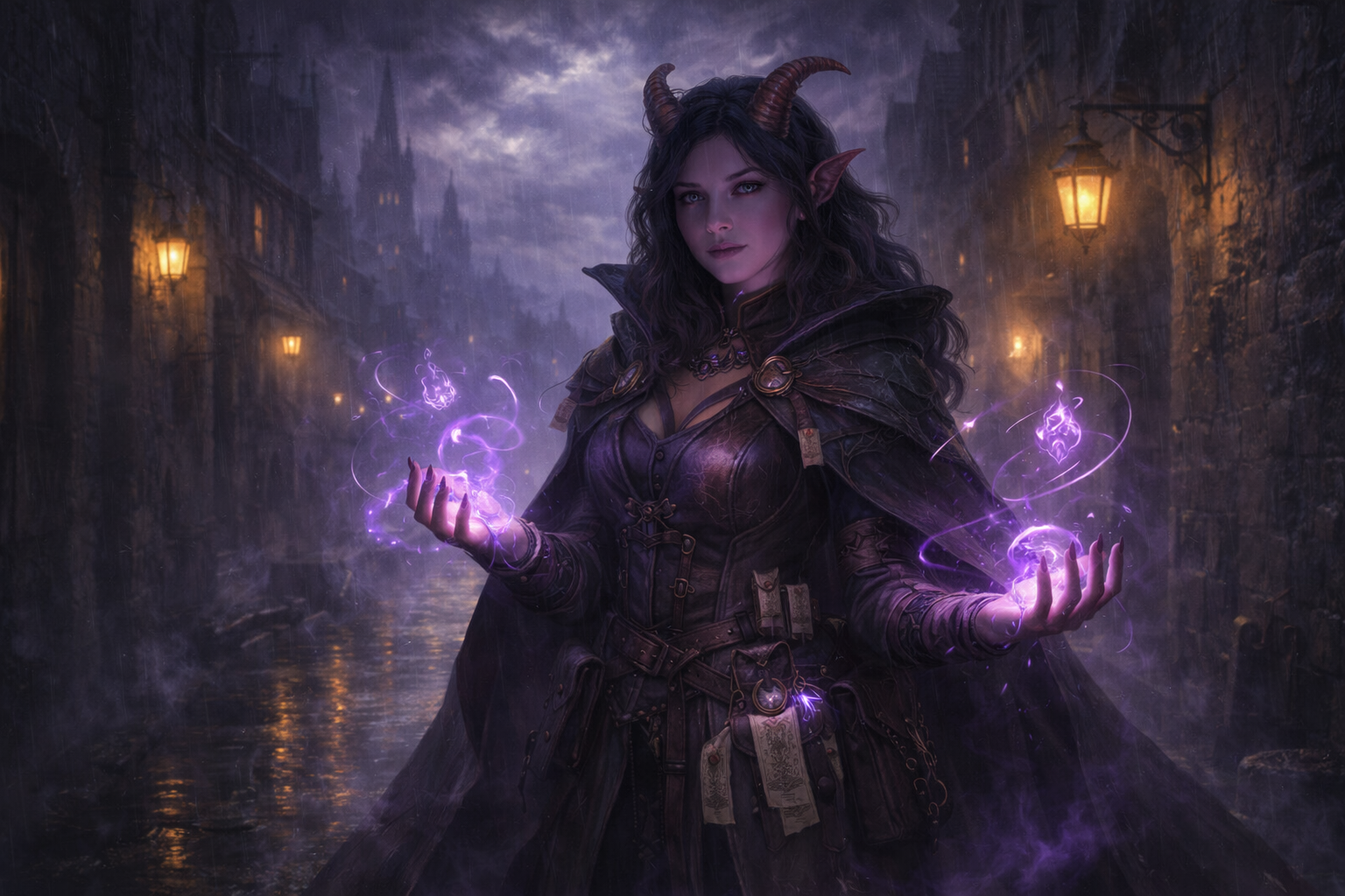 Sable Rynn using glowing magic